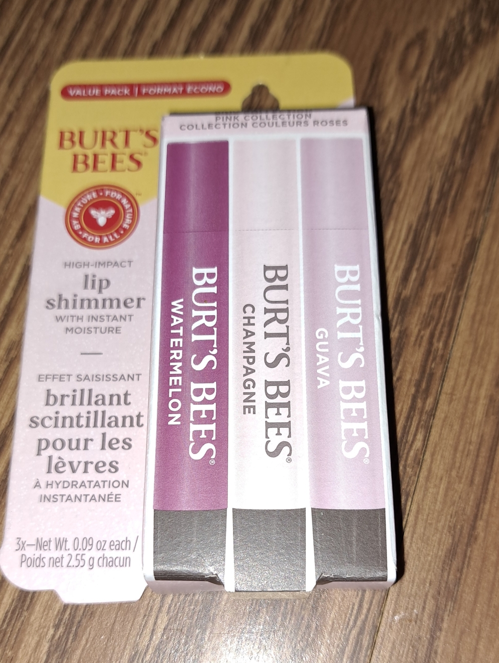 Burts Bees Lip Shimmer 3 Pk